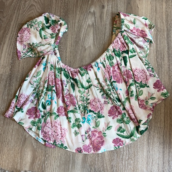 Show Me Your MuMu Ella Top- Poppies and Cream - Picture 6 of 7